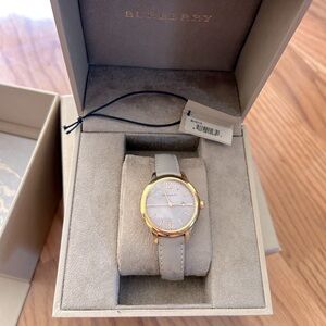 Burberry Storm Grey Rose Gold Tone Quartz Watch
